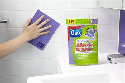 Conquer bathroom messes with the magic eraser
